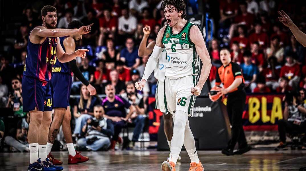 Ο Τσέντι Οσμάν στη νίκη του Παναθηναϊκού AKTOR κόντρα στην Μπαρτσελόνα