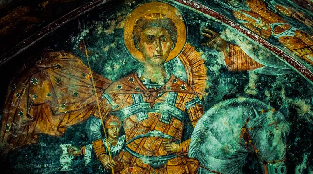 Εικόνα του Αγίου Γεωργίου σε εκκλησία