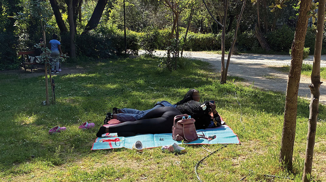 Σε βλέπω να λιάζεσαι σαν σαύρα