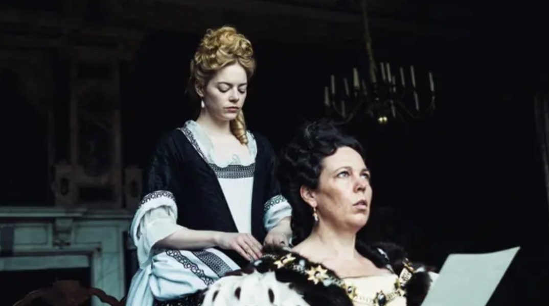 Η φάρσα της Ολίβια Κόλμαν στην Έμα Στόουν κατά τα γυρίσματα της Ευνοούμενης 