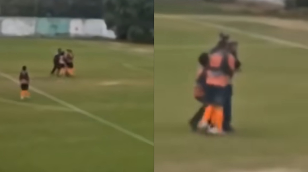 Στιγμιότυπο από ποδοσφαιρικό αγώνα