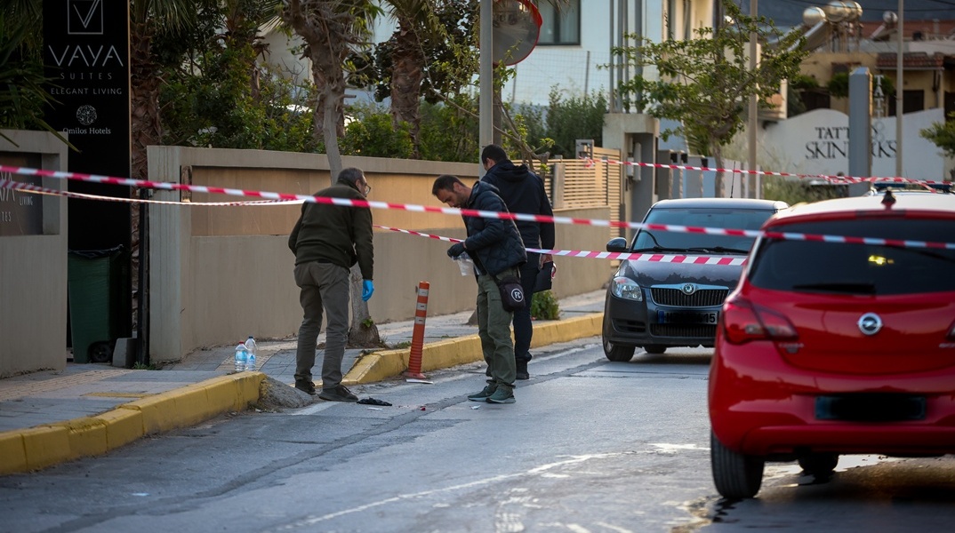 Το σημείο της δολοφονίας του 20χρονου από τον 54χρονο στην Αμμουδάρα του Ηρακλείου Κρήτης