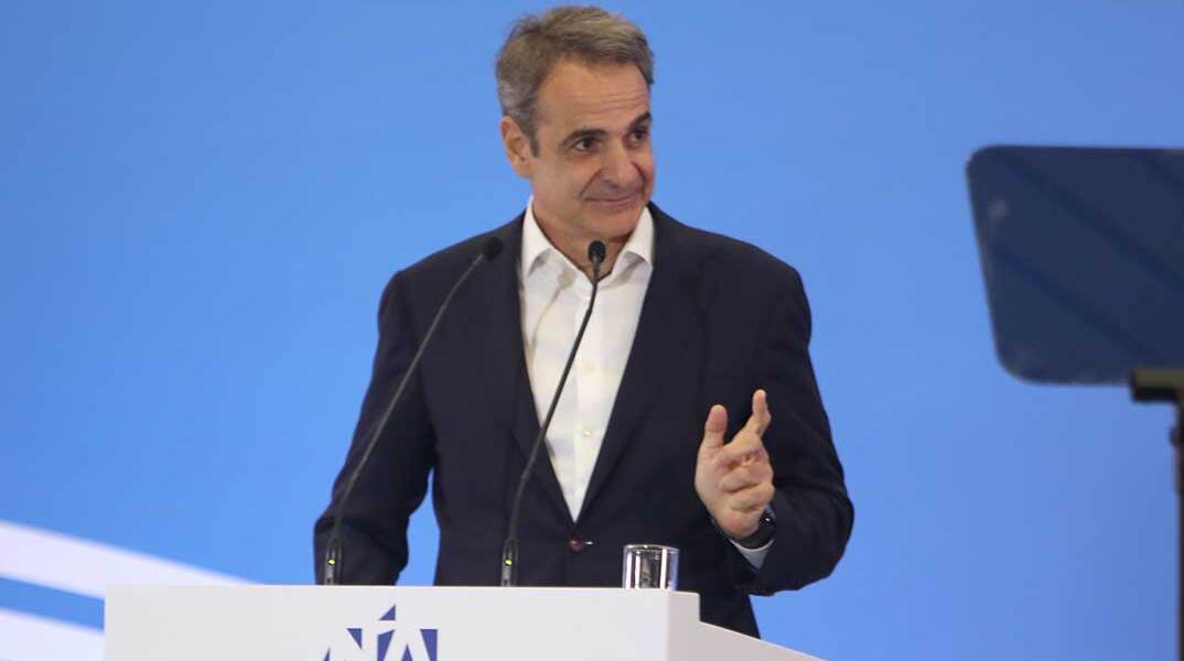 Ο Κυριάκος Μητσοτάκης στο 6ο προσυνέδριο της Νέας Δημοκρατίας στη Θεσσαλονίκη