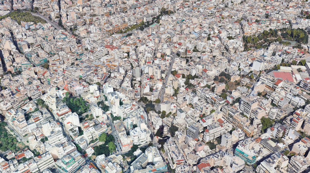 Η πυκνή δόμηση της Αθήνας 