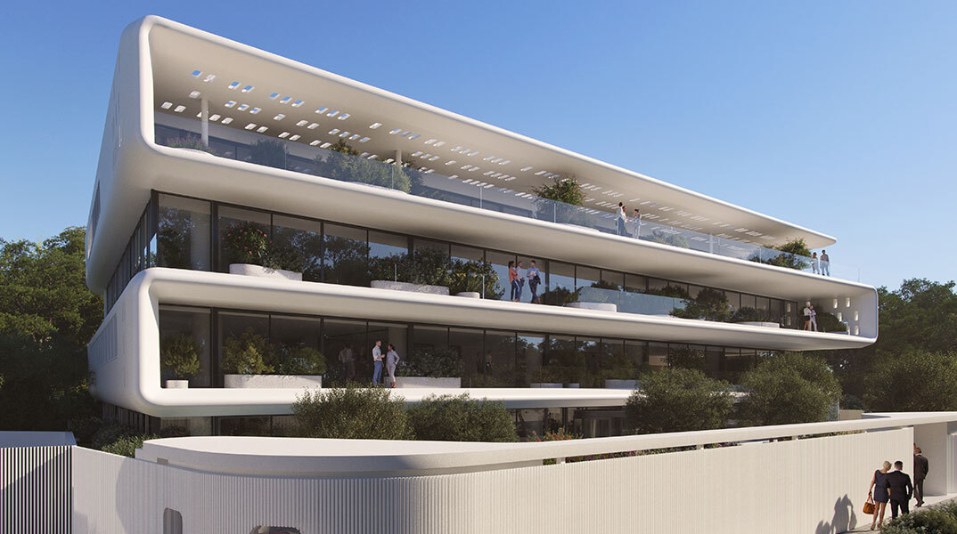 Potiropoulos+Partners - Oxygen Workplace, Κτίριο  Γραφείων στο Μαρούσι © Batis Studio