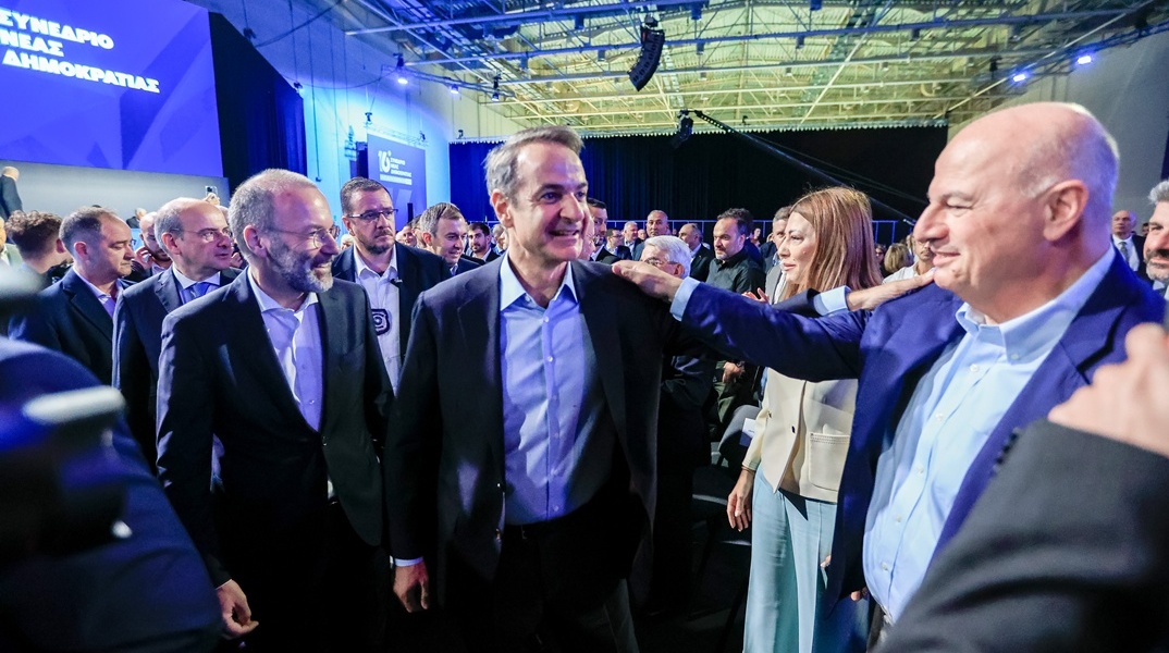 Ο Κυριάκος Μητσοτάκης στο Συνέδριο της ΝΔ