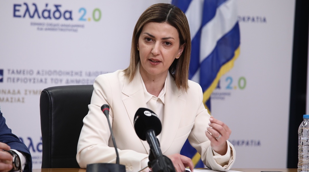 Η αναπληρώτρια υπουργός Υγείας, Ειρήνη Αγαπηδάκη