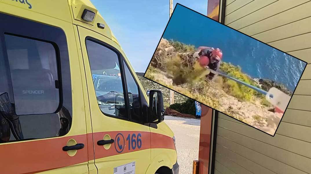 Πυροσβέστες στη Ζάκυνθο απομακρύνουν με ασφάλεια 22χρονο τουρίστα από γκρεμό
