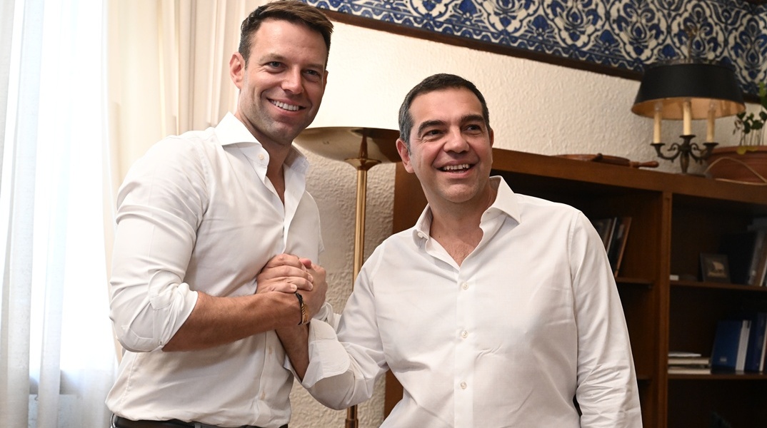 Στέφανος Κασσελάκης και Αλέξης Τσίπρας