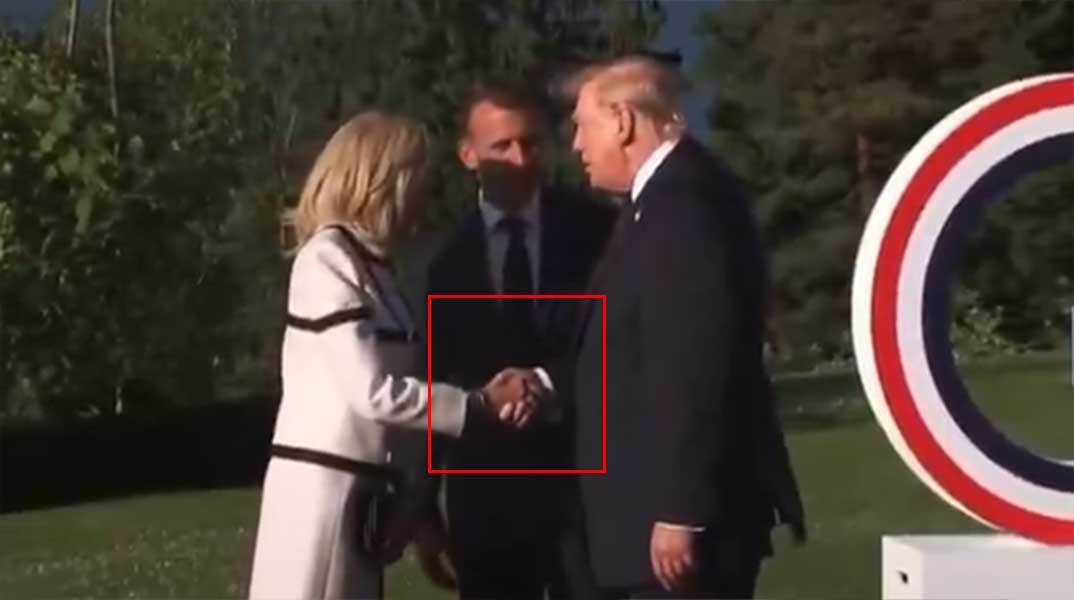 Viral η χειραψία του Τραμπ με την Μπριζίτ Μακρόν στη σύνοδο της G7