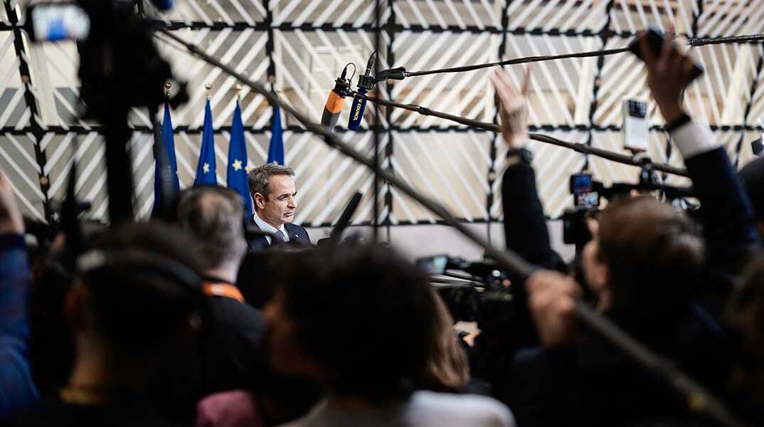 Ο Κυριάκος Μητσοτάκης στις Βρυξέλλες