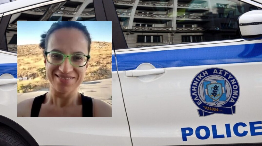 Περιπολικό της Αστυνομίας/Ένθετη η Σταυρούλα Λεβεντάκη