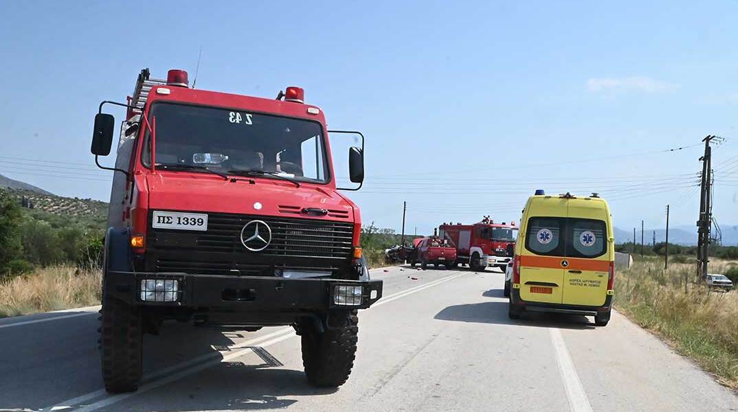 Ασθενοφόρο του ΕΚΑΒ έχει σπεύσει σε τροχαίο