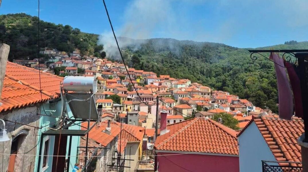 Μεγάλη φωτιά τώρα στην Αγιάσο στη Μυτιλήνη: «Παραμείνετε σε ετοιμότητα» -Ήχησε το 112