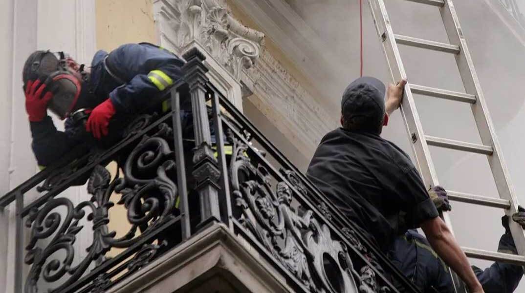 Εμπρησμός στην τράπεζα Marfin