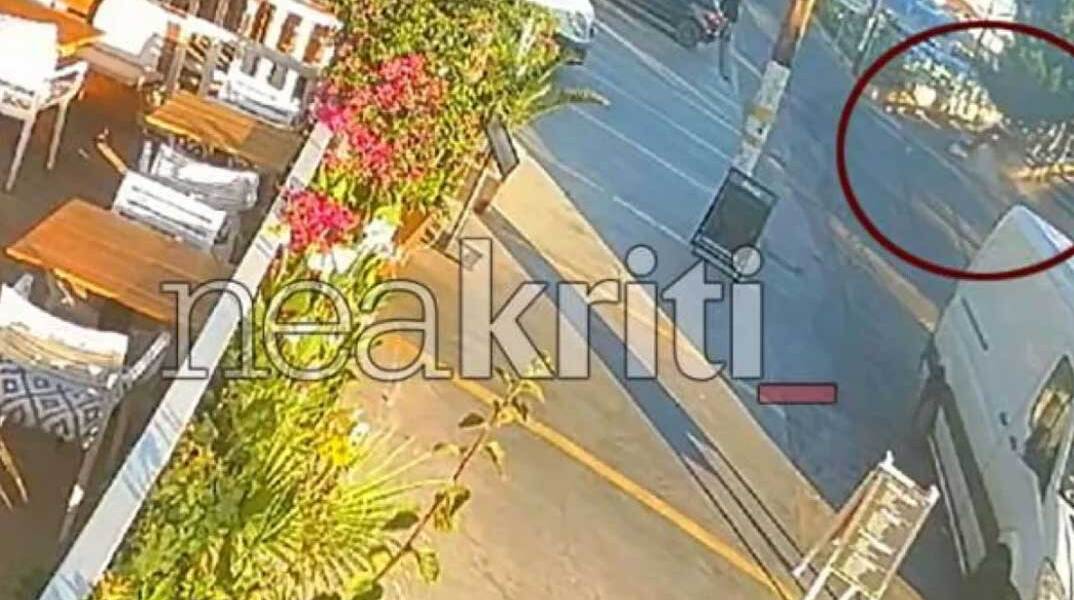 Αυτοκίνητο «απογειώνεται» στην Κρήτη μετά από τροχαίο