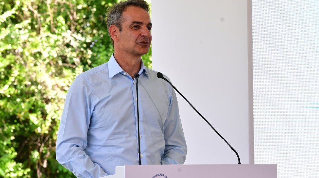 Ομιλία Μητσοτάκη για τον Τριπλό Κόμβο Σκαραμαγκά