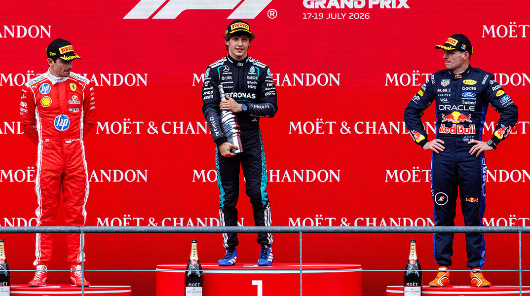 Formula 1 στο Spa: Πρώτος ο Κίμι Αντονέλι, δεύτερος ο Λεκλέρ, τρίτος ο Φερστάπεν