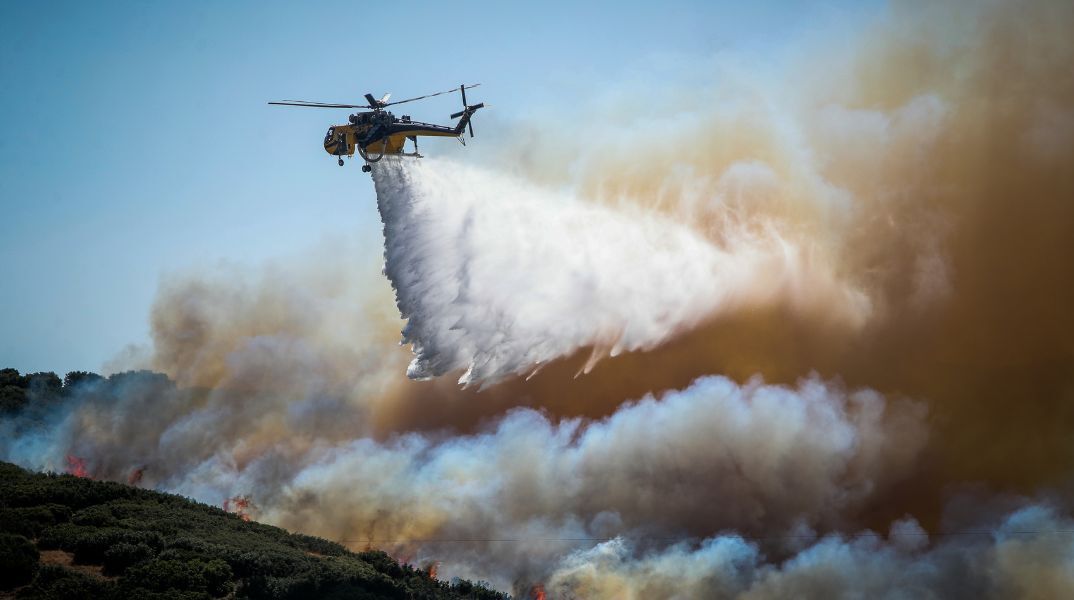 Φωτιά σε δασική έκταση στο Καλλίδρομο Φθιώτιδας - Επιχειρούν 43 πυροσβέστες, πεζοπόρα τμήματα, 12 οχήματα, ελικόπτερο και 5 αεροσκάφη
