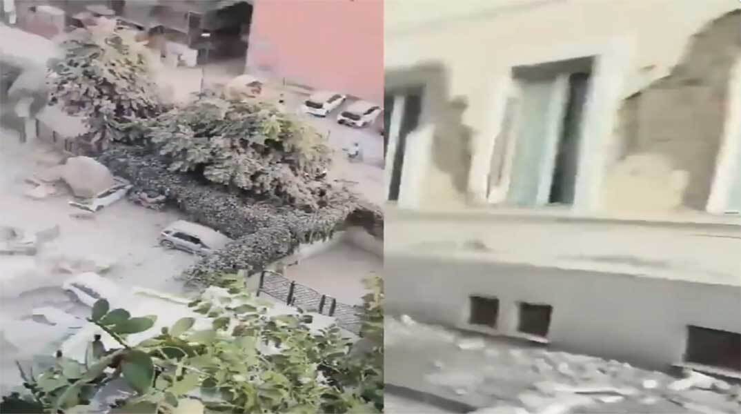 Ζημιές στη Νάπολη από τον σεισμό στην Ιταλία