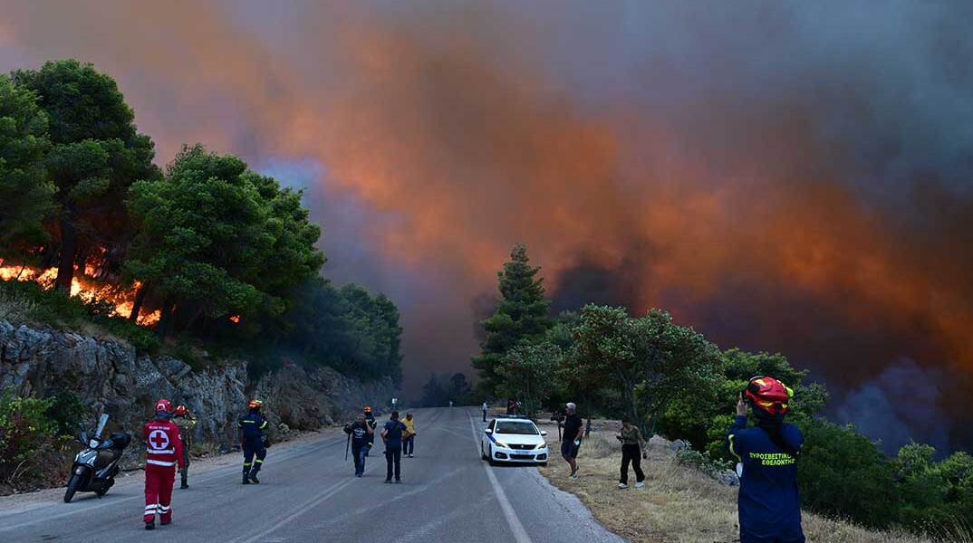 Πυρκαγιά στη Βοιωτία