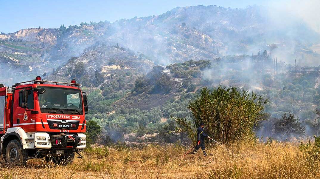 Πολύ υψηλός ο κίνδυνος πυρκαγιάς τη Δευτέρα 3/8