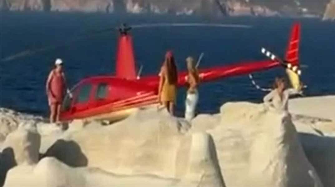 Ελικόπτερο στο Σαρακήνικο