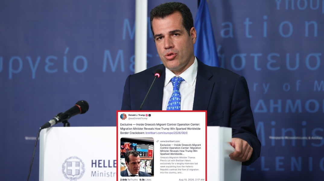 Ο Ντόναλντ Τραμπ κοινοποίησε συνέντευξη του Θάνου Πλεύρη - Ο υπουργός αναφέρθηκε στην αλλαγή της παγκόσμιας ατζέντας και τα αποτελέσματα των ελληνικών μέτρων