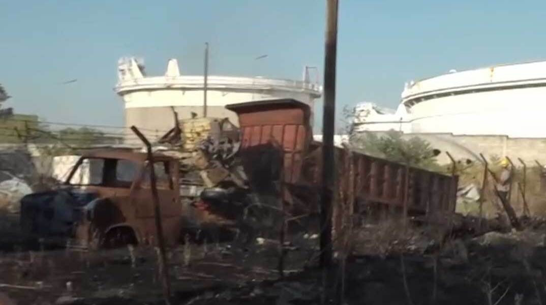 Συνεργείο αυτοκινήτων κάηκε στη Θεσσαλονίκη