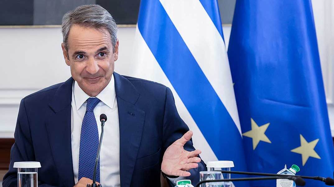 Ο πρωθυπουργός Κυριάκος Μητσοτάκης στο Υπουργικό Συμβούλιο
