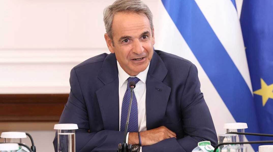 Ο πρωθυπουργός Κυριάκος Μητσοτάκης στο Υπουργικό Συμβούλιο