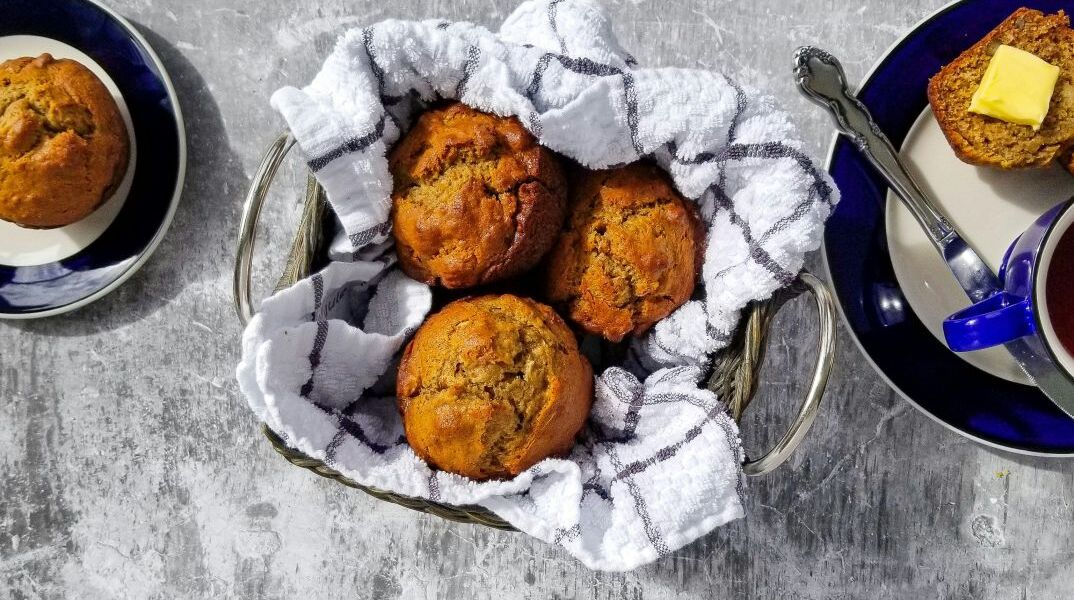 Πανεύκολα muffins μπανάνας
