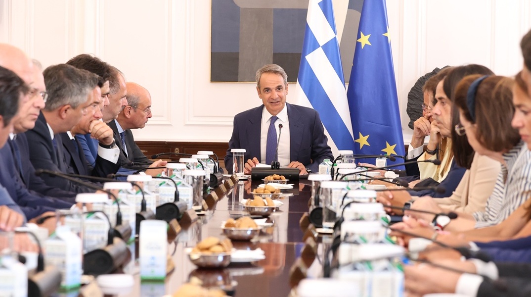Στιγμιότυπο από συνεδρίαση του Υπουργικού Συμβουλίου