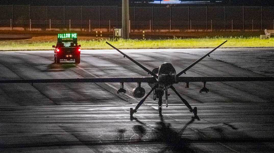 Αμερικανικό Drone MQ-9 Reaper σε αεροδρόμιο