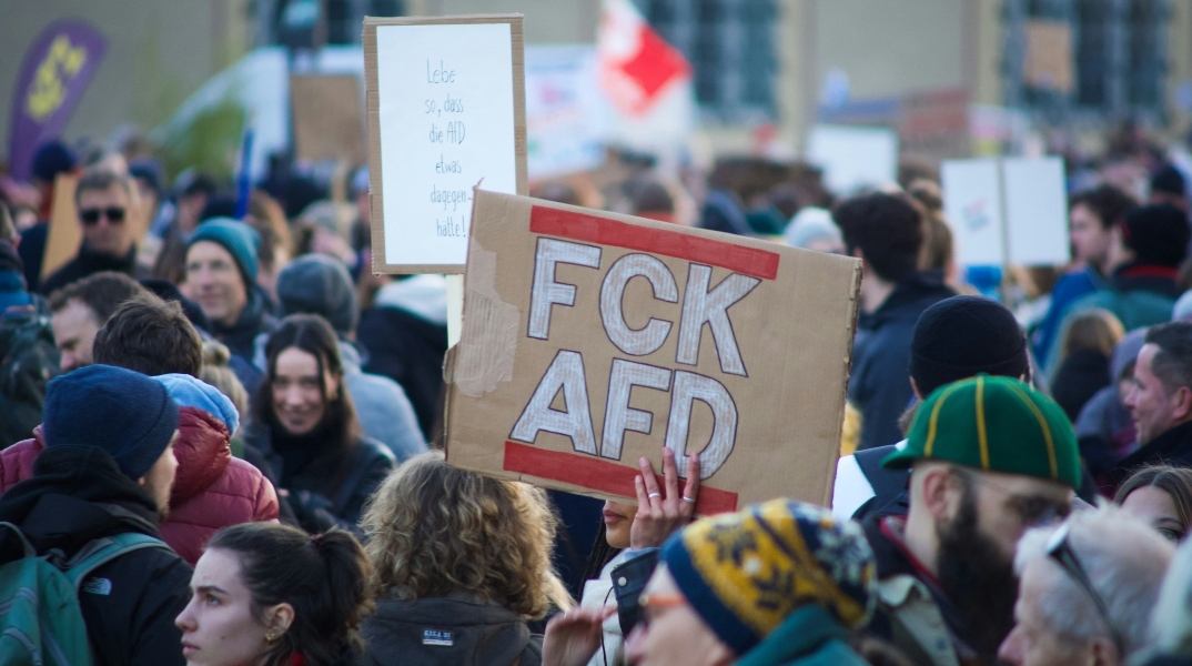Anti-AfD Protest in Marburg, Germany