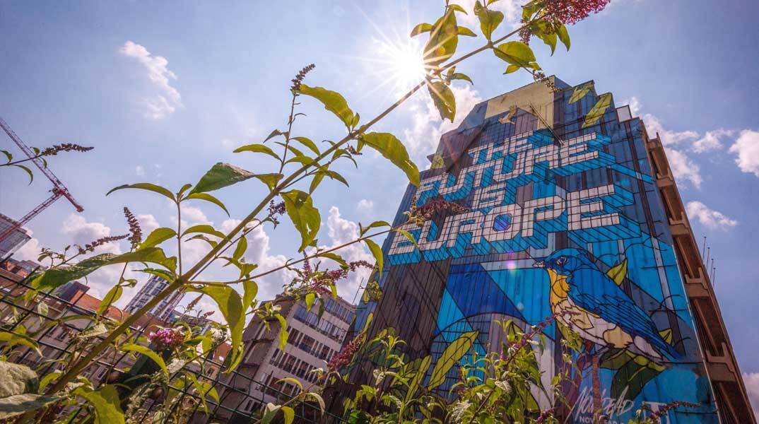Mural στις Βρυξέλλες για το μέλλον της Ευρώπης