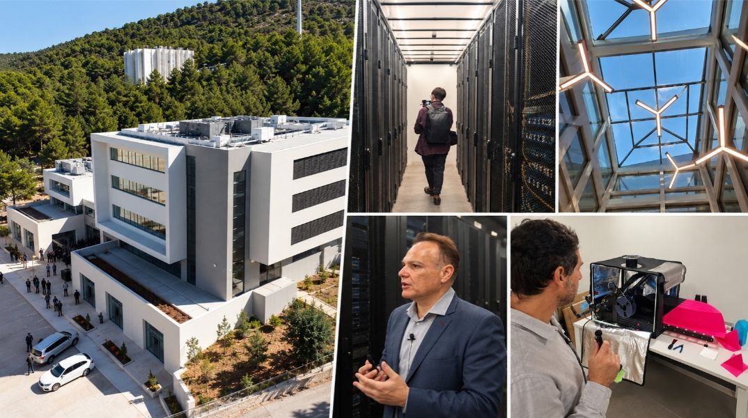 «Δημόκριτος»: Μπήκαμε στο νέο data center και στο εργαστήριο που τυπώνει σκάφη