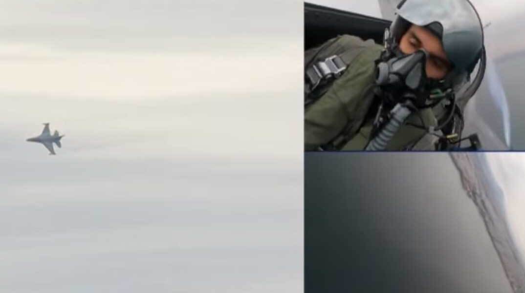 Ο πιλότος του μαχητικού F-16 της ομάδας «ΖΕΥΣ» στη Θεσσαλονίκη για την 28η Οκτωβρίου