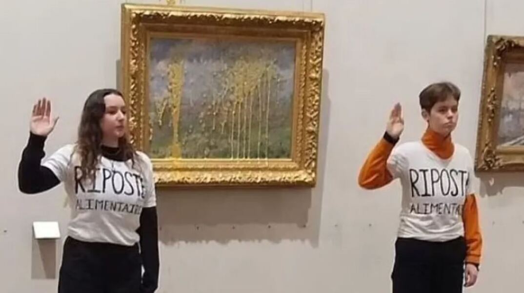 Ακτιβίστριες πέταξαν σούπα και στον πίνακα «Άνοιξη» του Μανέ