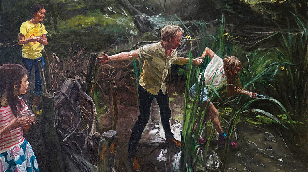 Ο James Lloyd στην πρώτη του ατομική έκθεση ζωγραφικής στην Ελλάδα