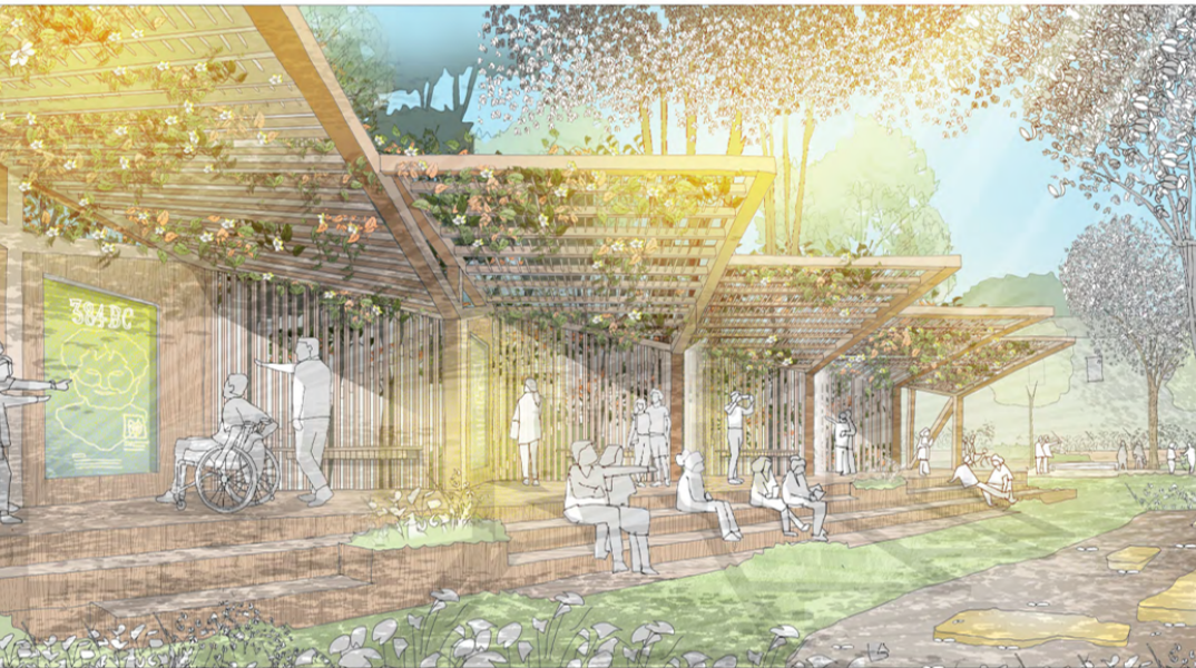 Σχέδιο για το περίπτερο ψηφιακής πληροφόρησης στο Λύκειο Αριστοτέλη