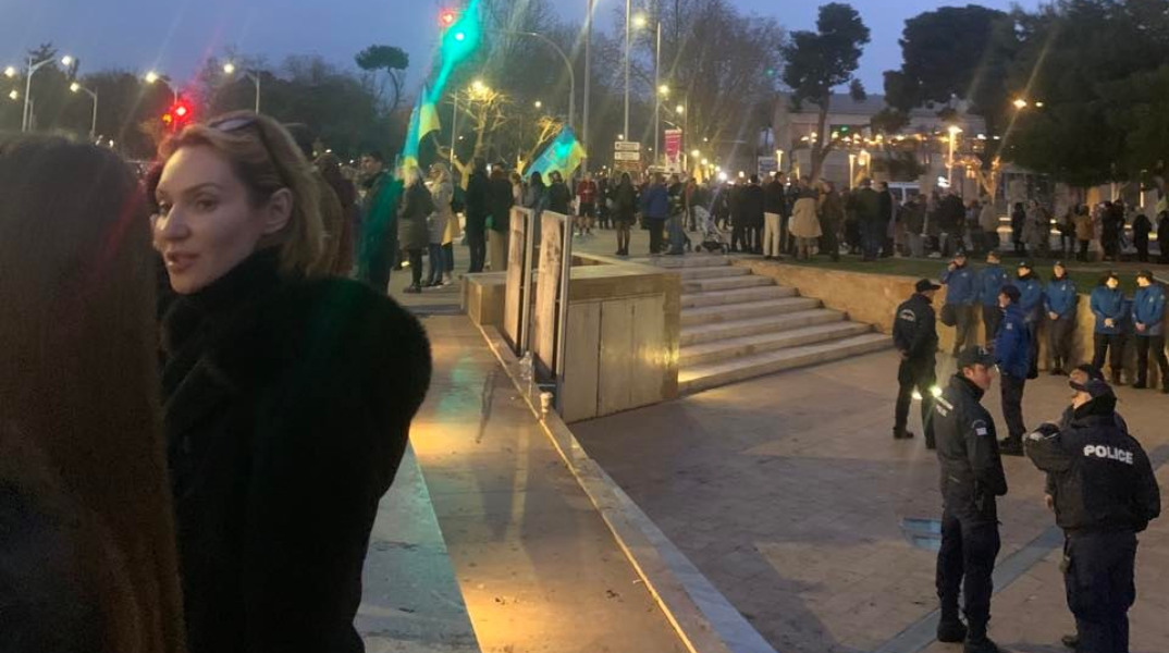 Θεσσαλονίκη: συγκέντρωση για τον ένα χρόνο από τη ρωσική εισβολή στην Ουκρανία