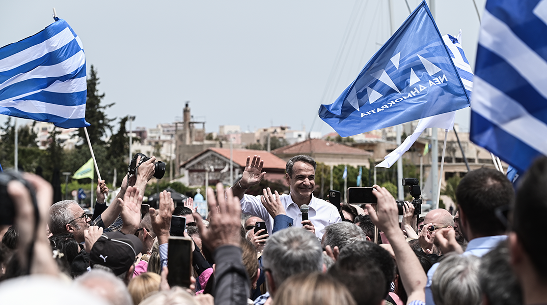 Εκλογές 2023 - Επίσκεψη του Πρωθυπουργού Κυριάκου Μητσοτάκη στο Λαύριο