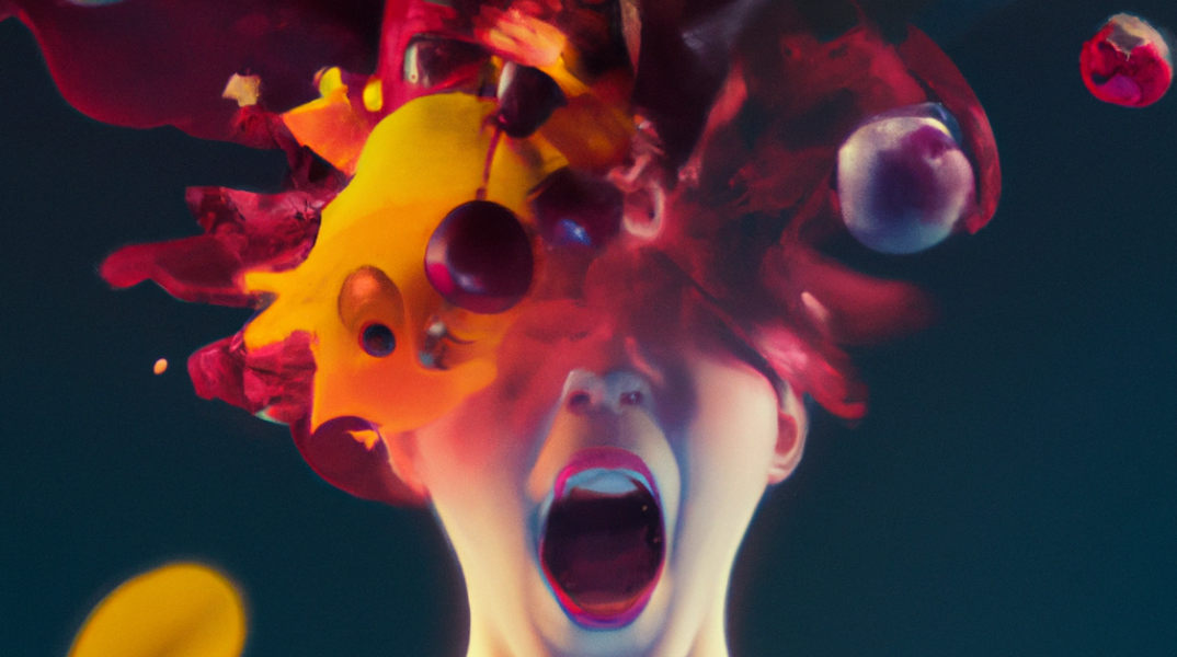 Το έργο που βραβεύθηκε, με τίτλο «AI made me do it: Ophelia» της Γιούλας Παπαδοπούλου