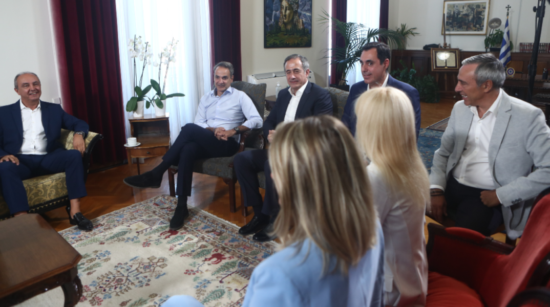 Συνάντηση του  Κυριάκου Μητσοτάκη με εκπροσώπους παραγωγικών και επιστημονικών φορέων της βόρειας Ελλάδας