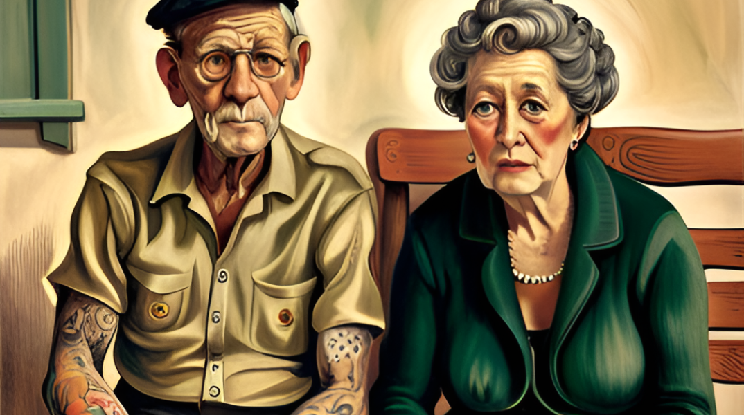 Τατουάζ σε γέρικο δέρμα