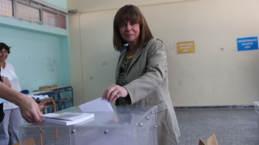 Ψήφισε η Κατερίνα Σακελλαροπούλου  στην Γκράβα