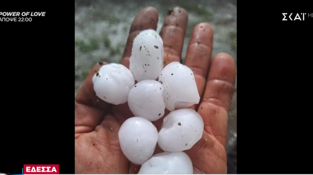 Χαλάζι στην Έδεσσα