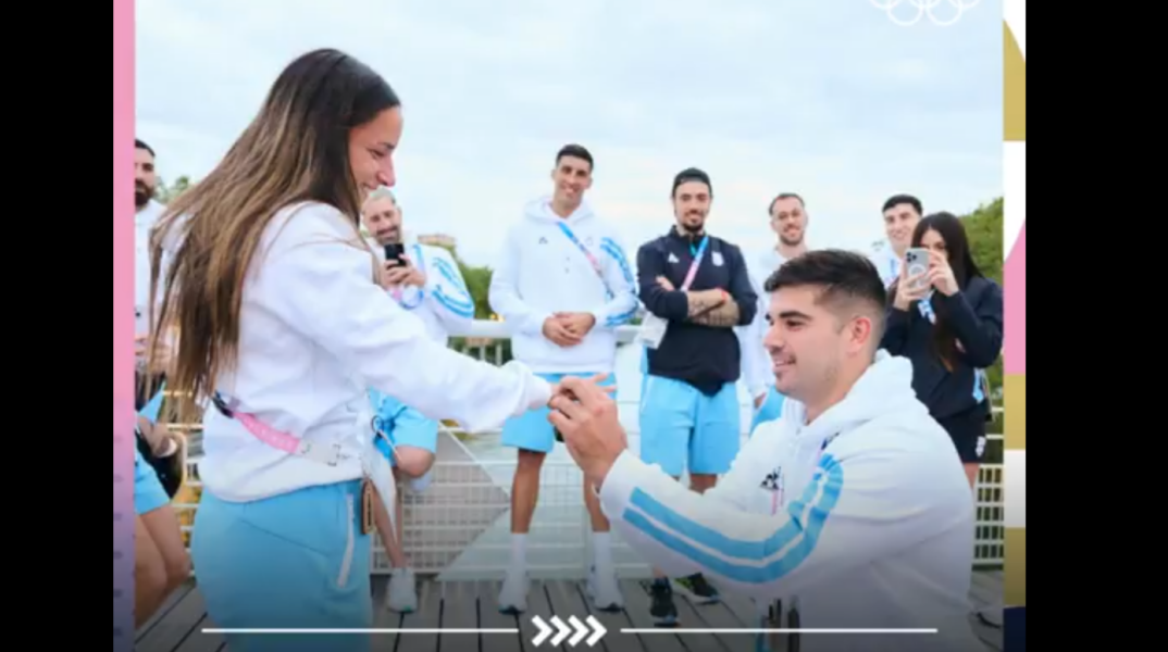 Η στιγμή της πρότασης γάμου στους Ολυμπιακούς Αγώνες του 2024