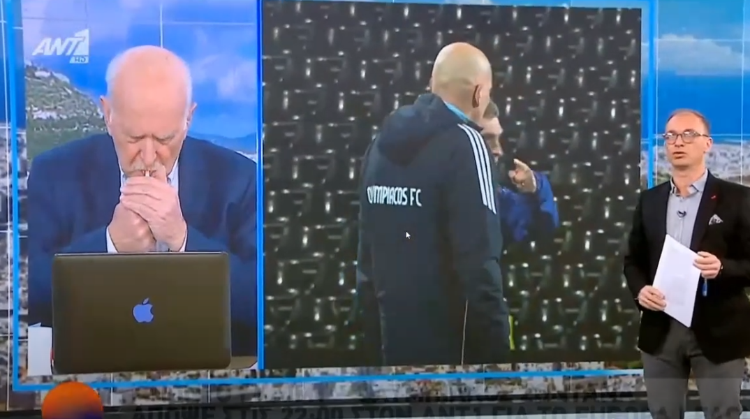 Ο Γιώργος Παπαδάκης πιάστηκε να ανάβει τσιγάρο στον τηλεοπτικό αέρα